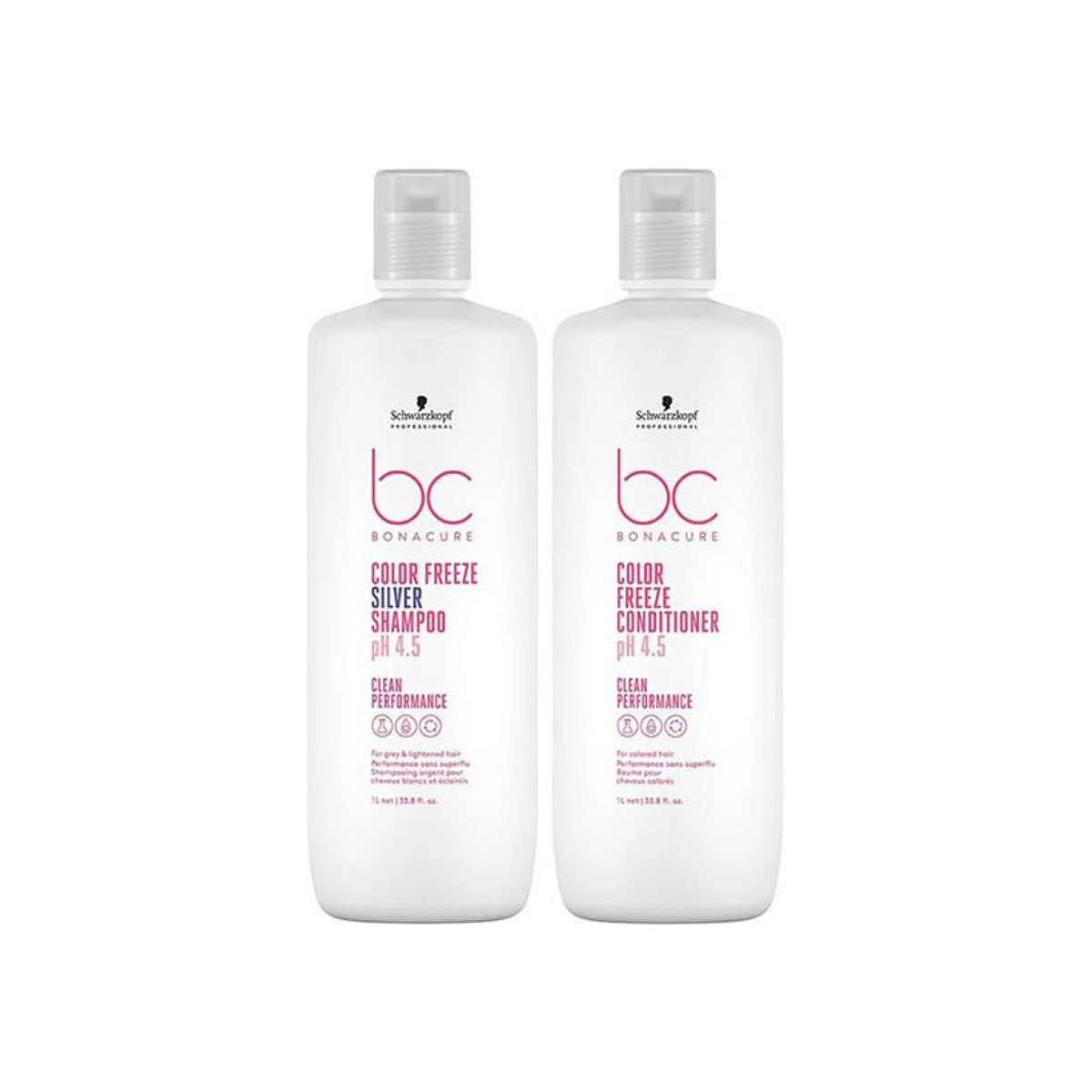 BC Clean Performance Color Freeze Silver Litre Duo