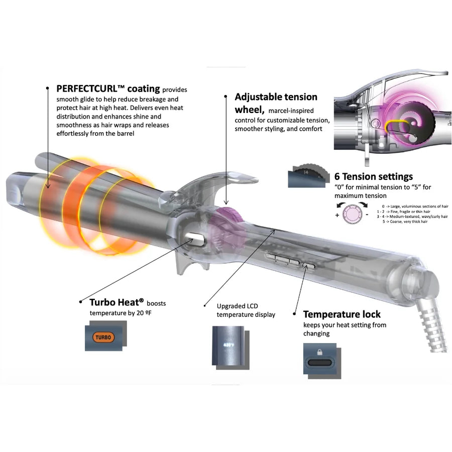 Nano Titanium PrecisionGrip Curling Iron