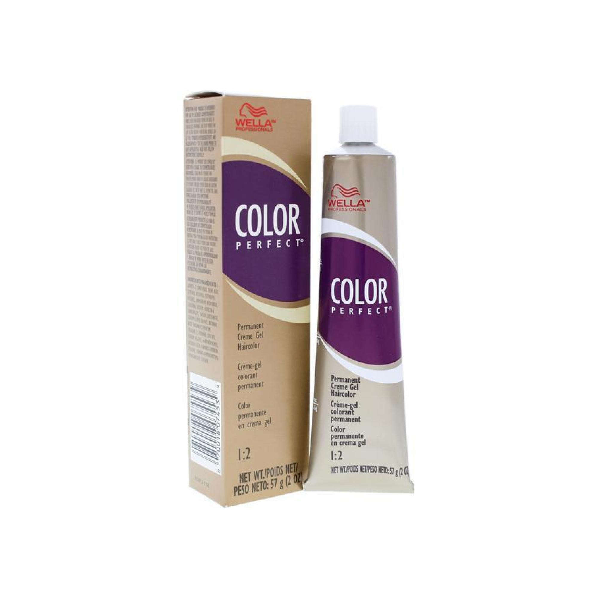 Color Perfect 7A Medium Ash Blonde Permanent Creme Gel Haircolor