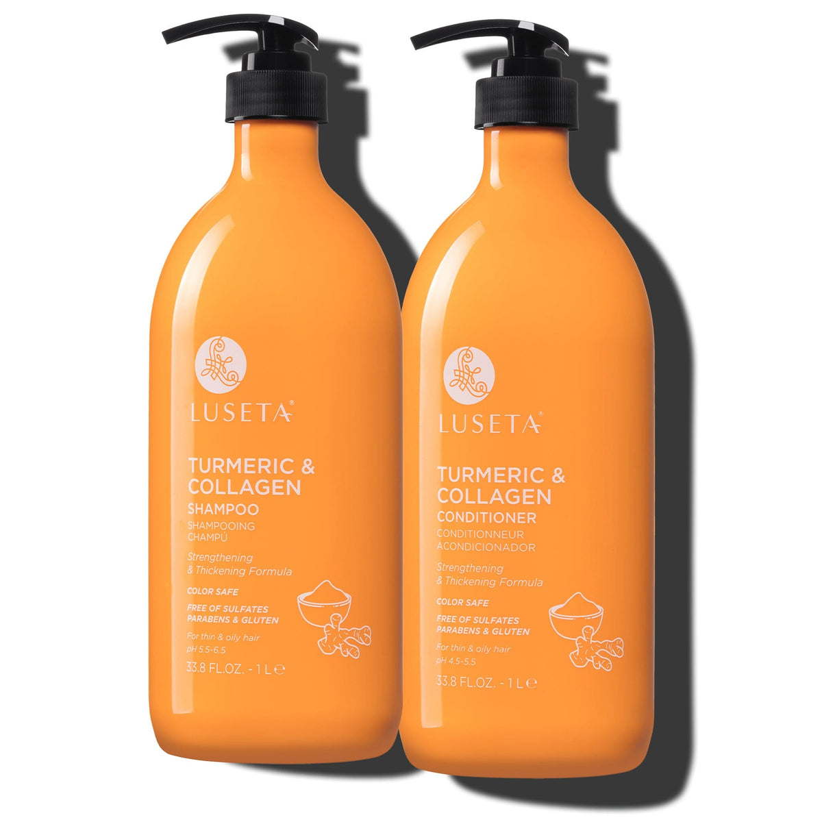 Luseta Turmeric & Collagen Duo Shampoo & Conditioner