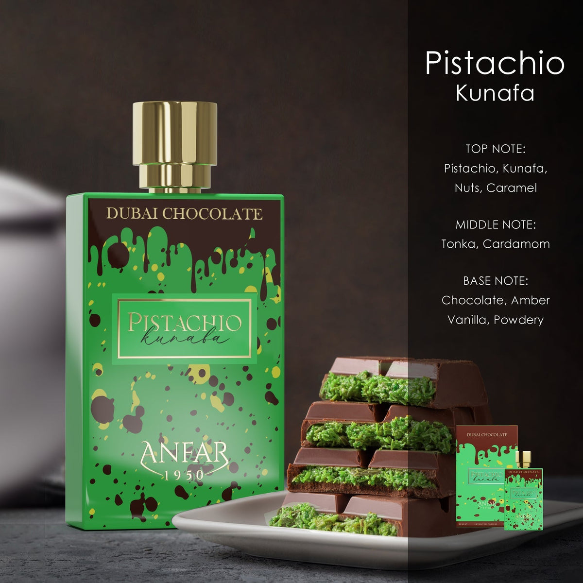 Pistachio Kunafa Dubai Chocolate Extrait De Parfum