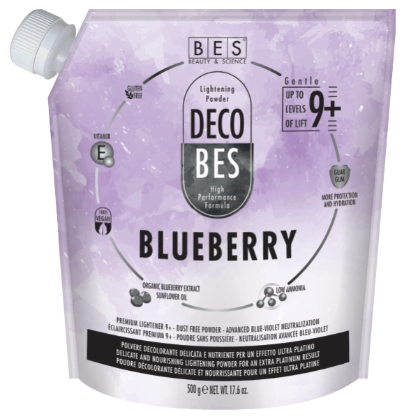 Deco Blueberry Lightening Powder Upto Levels 9+