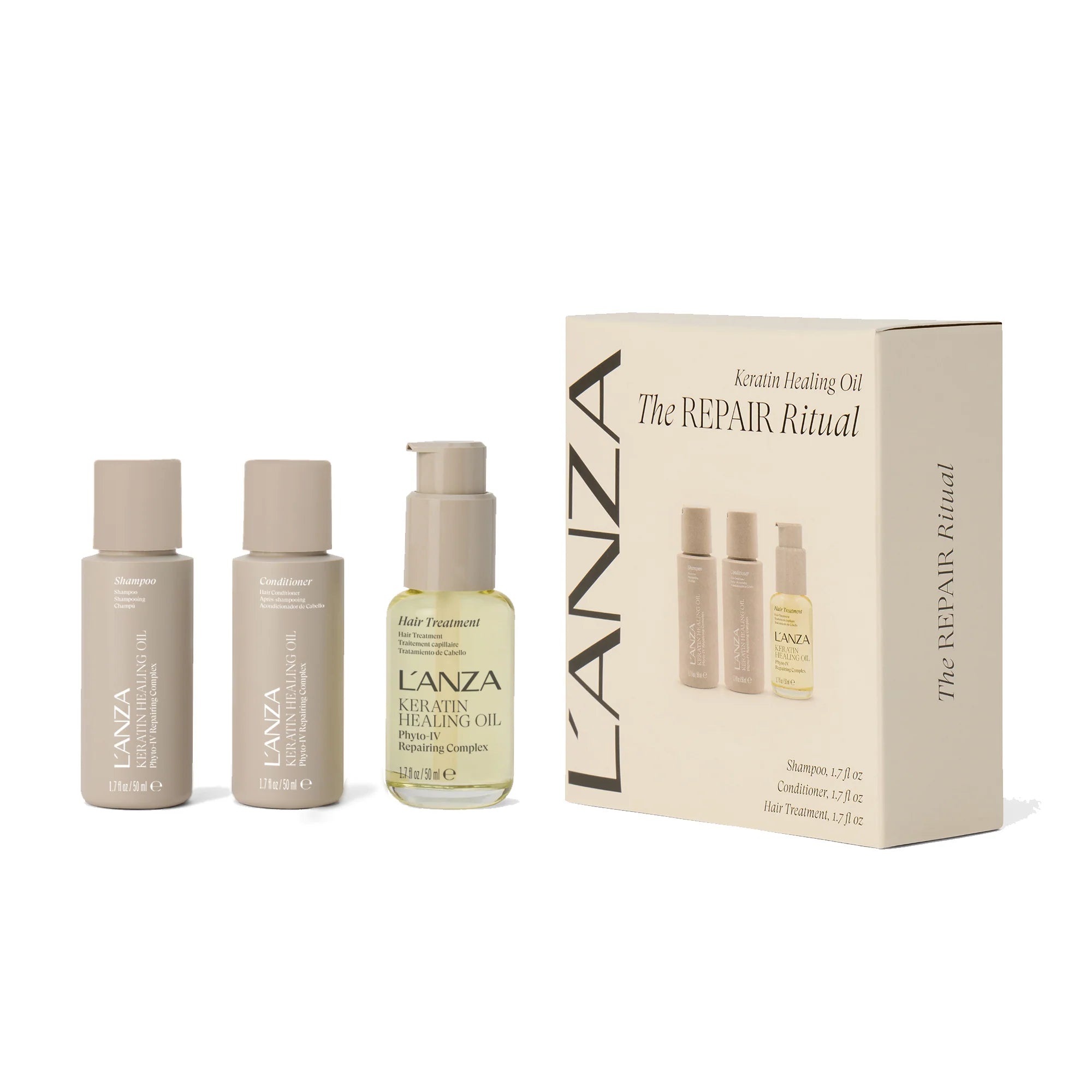 Coffret cadeau de Noël - Huile réparatrice à la kératine format voyage