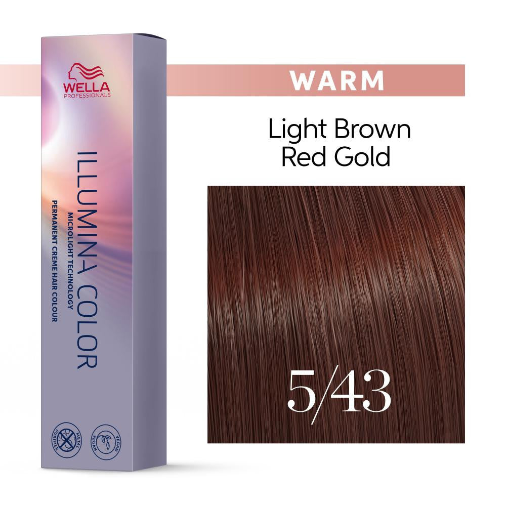 Illumina Hair Color 5/43 Light Red Golden Brown