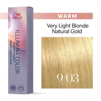 Illumina Hair Color 9/03 Very Light Natural Gold Blonde